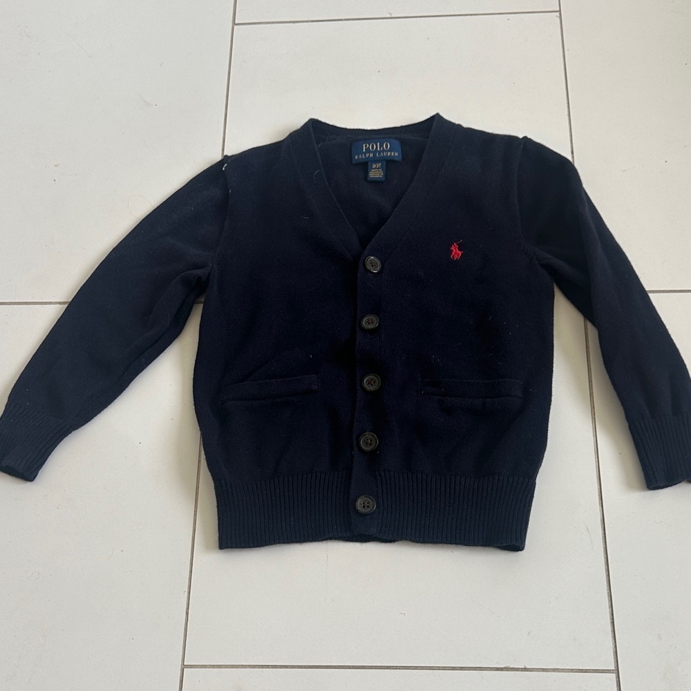 Polo Ralph Lauren boys navy cardigan 3T